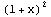 (1 + x)^2